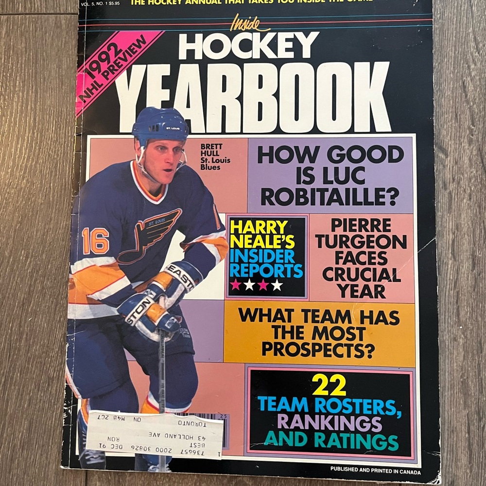 1992 NHL Preview Hockey Yearbook